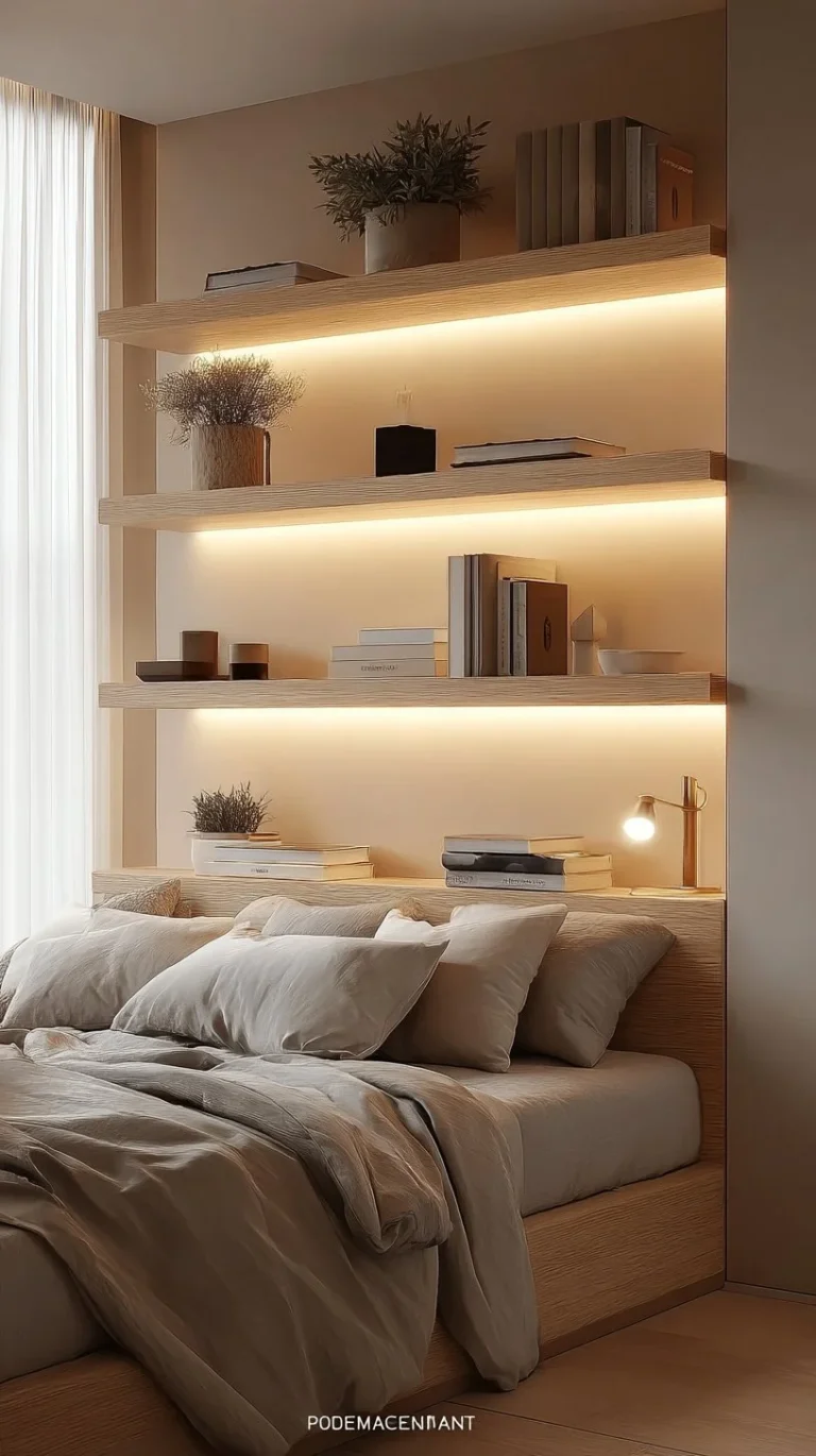 Creative bedroom shelving ideas for maximizing storage and enhancing style.