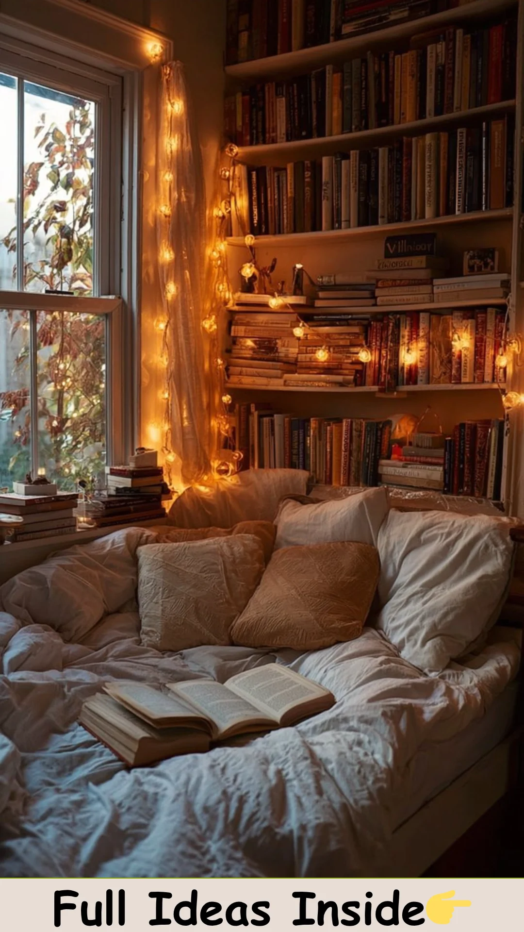 16 Cozy Bedroom Ideas That Use Books as Creative Decor