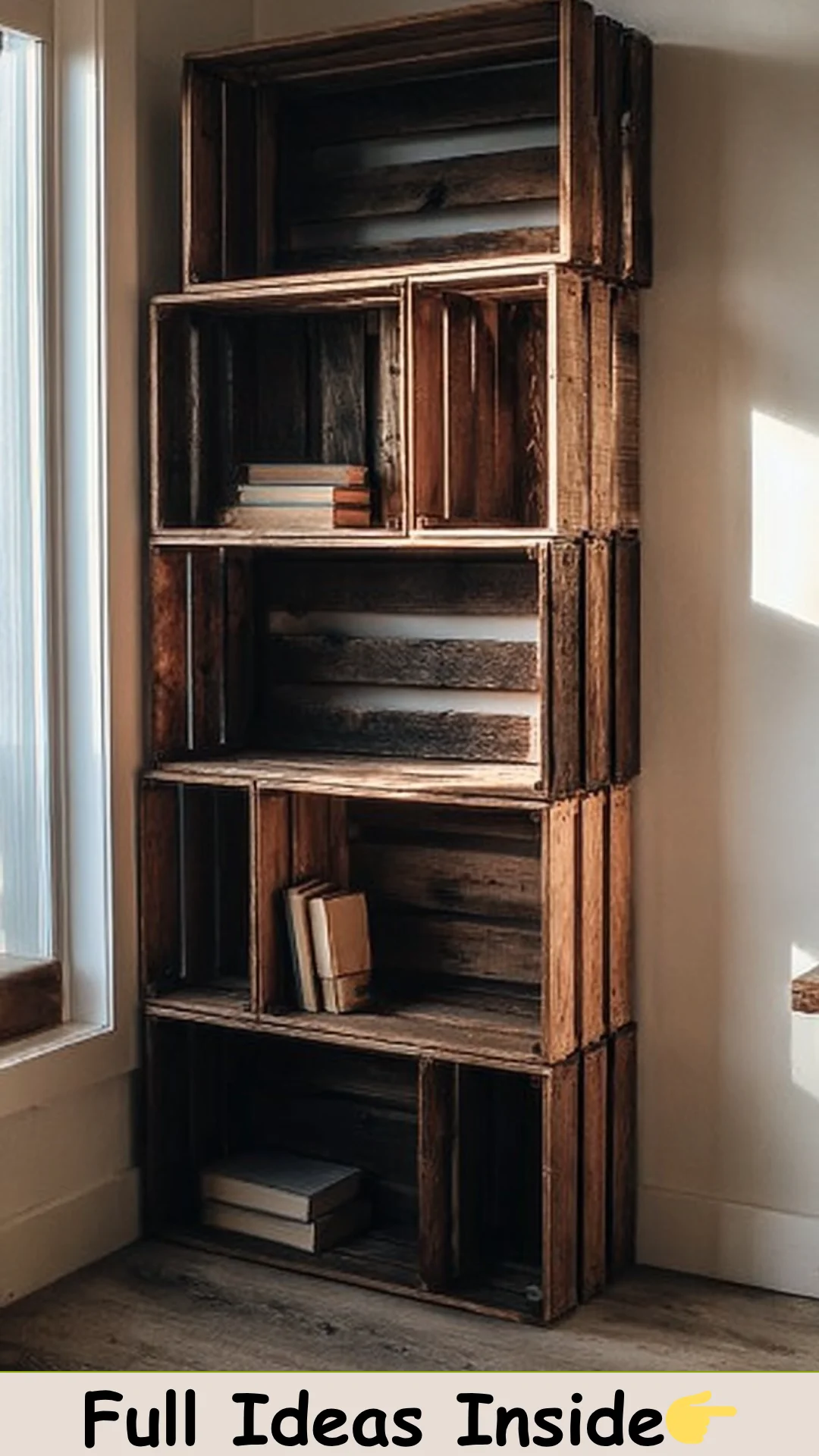 17+ Best Wooden Crate Shelf Ideas
