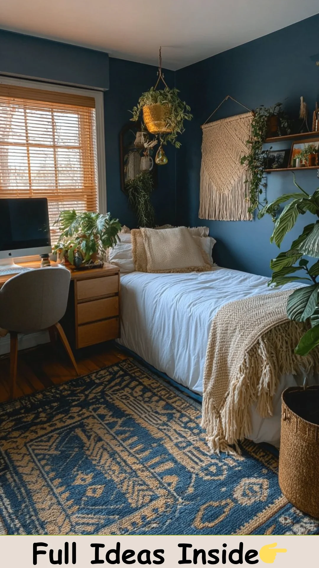 28 Dreamy Blue Boho Dorm Room Styles You’ll Want to Copy