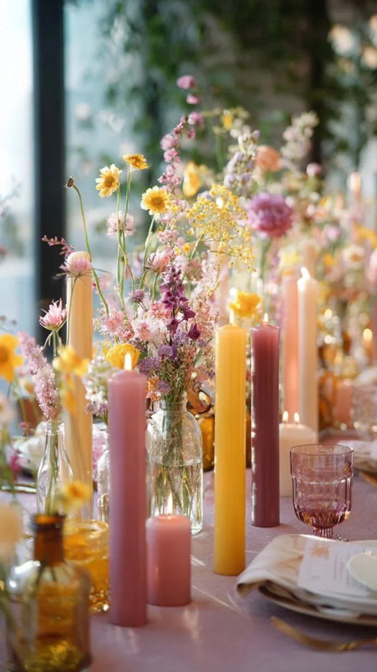 3-Pack LED Decorative Lighting Flameless Taper Candles in Warm Flickering Gold