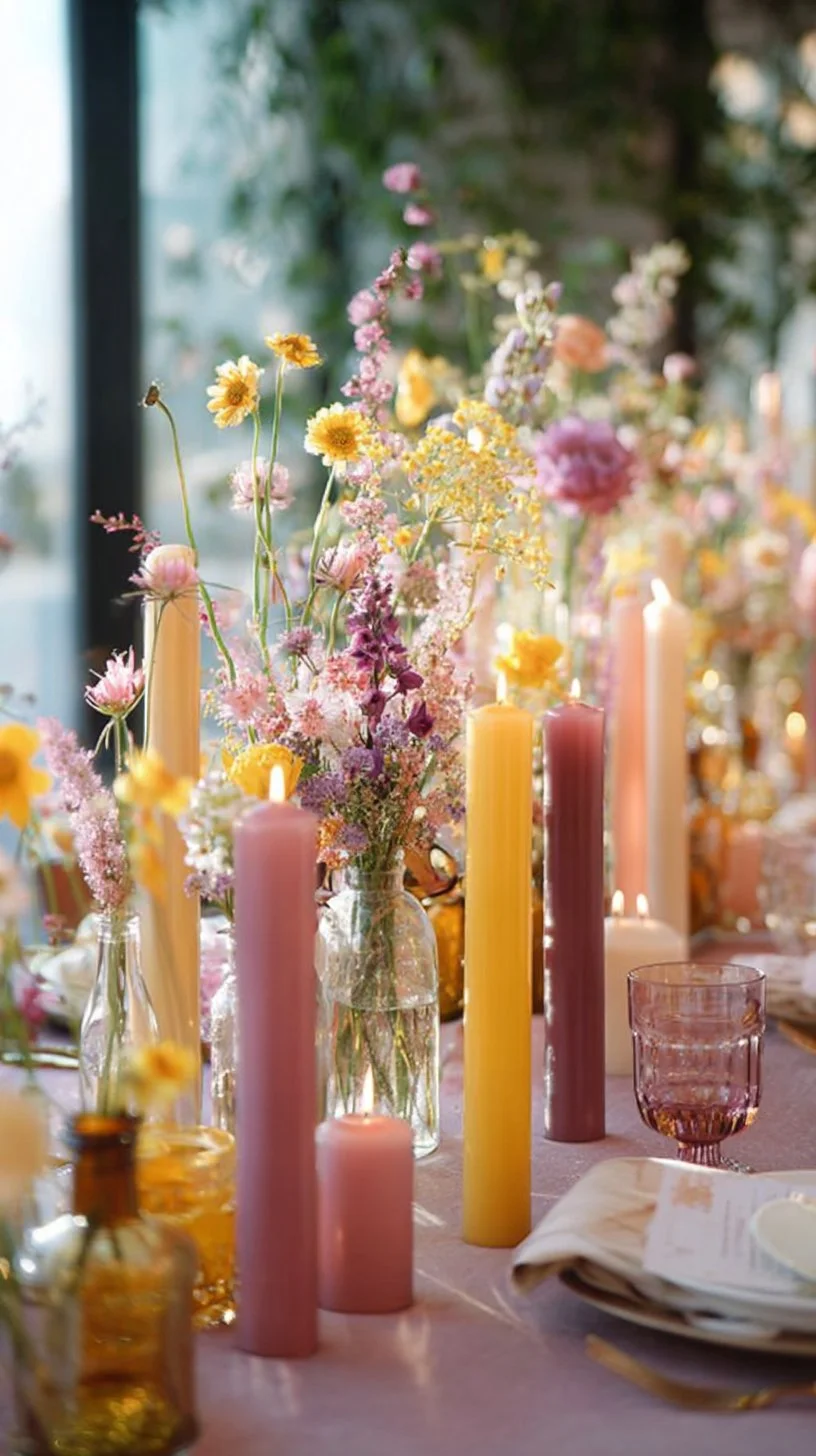 3-Pack LED Decorative Lighting Warm Flickering Gold - Flameless Taper Candles 11"