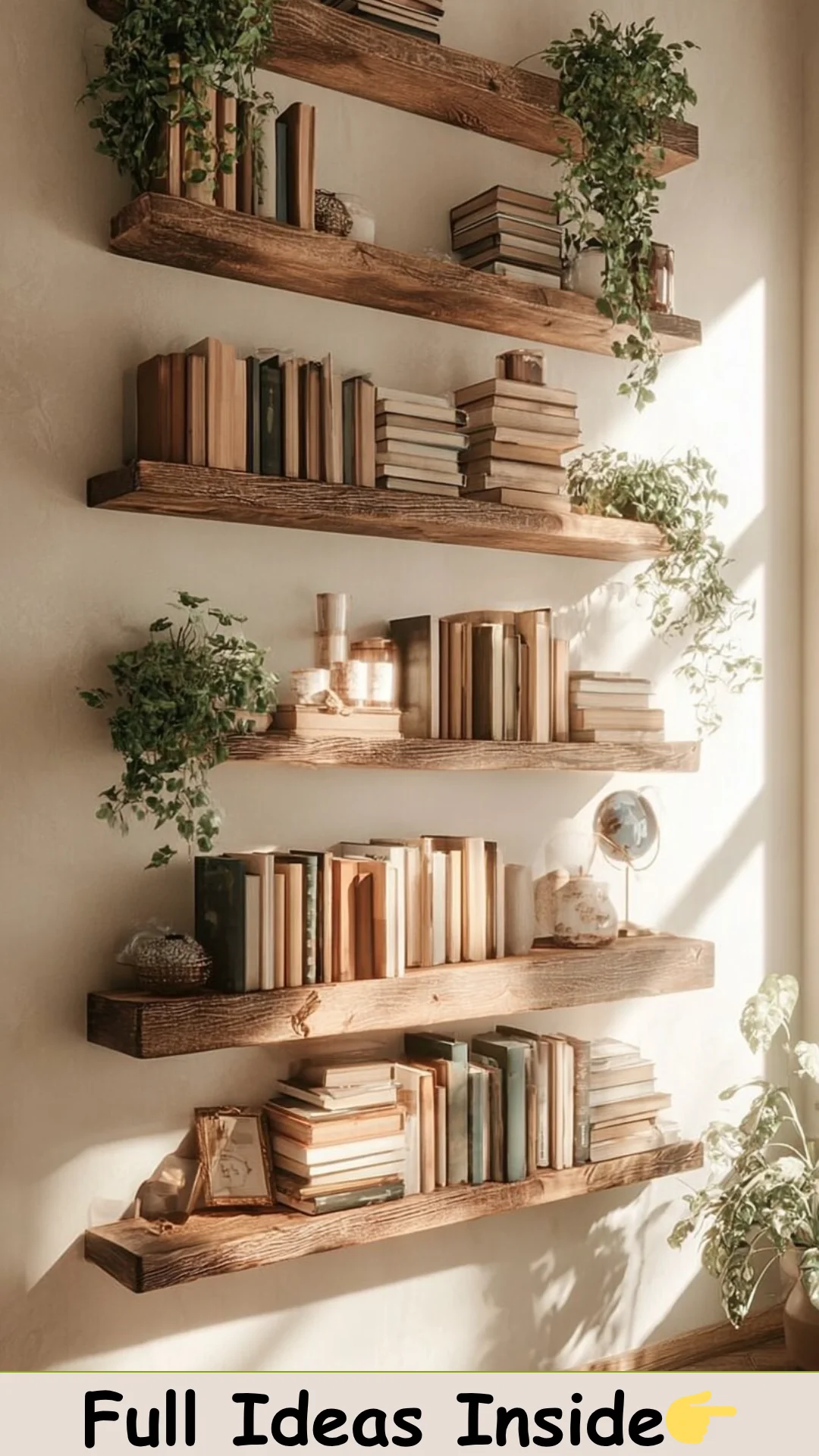 DIY Floating Shelves for Small Spaces