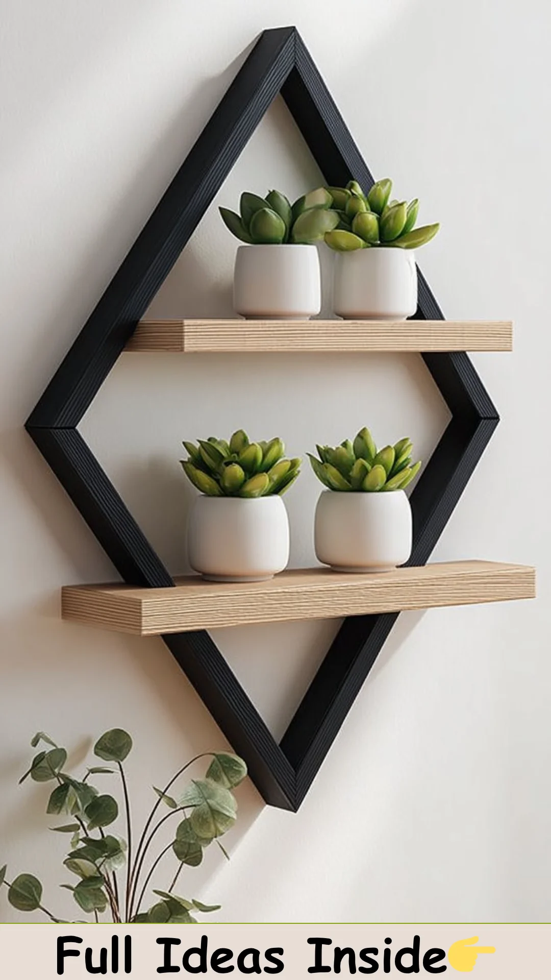 Double decorative frame with shelf 60 x 60cm niche decoration.1 | Shopee Brazil