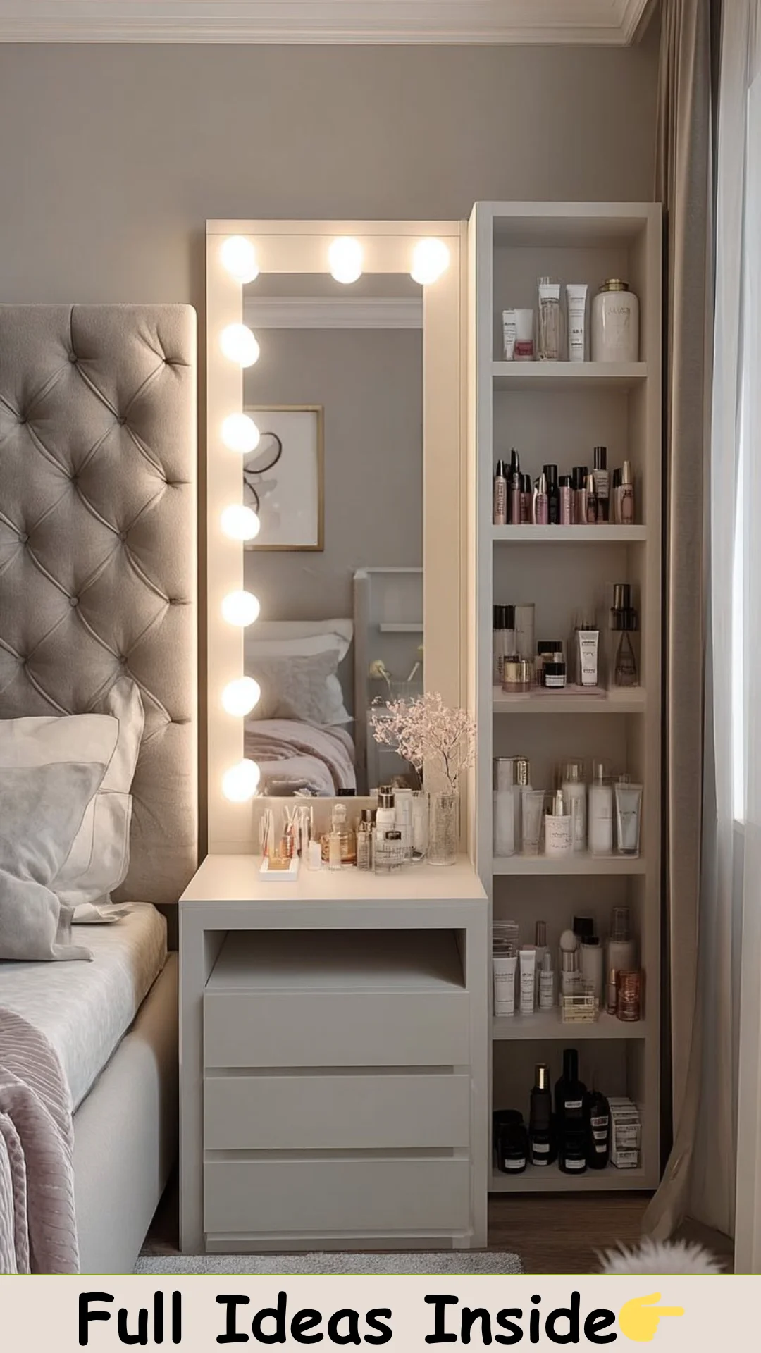 How to Create a Vanity Nook in a Small Bedroom (So Chic!)