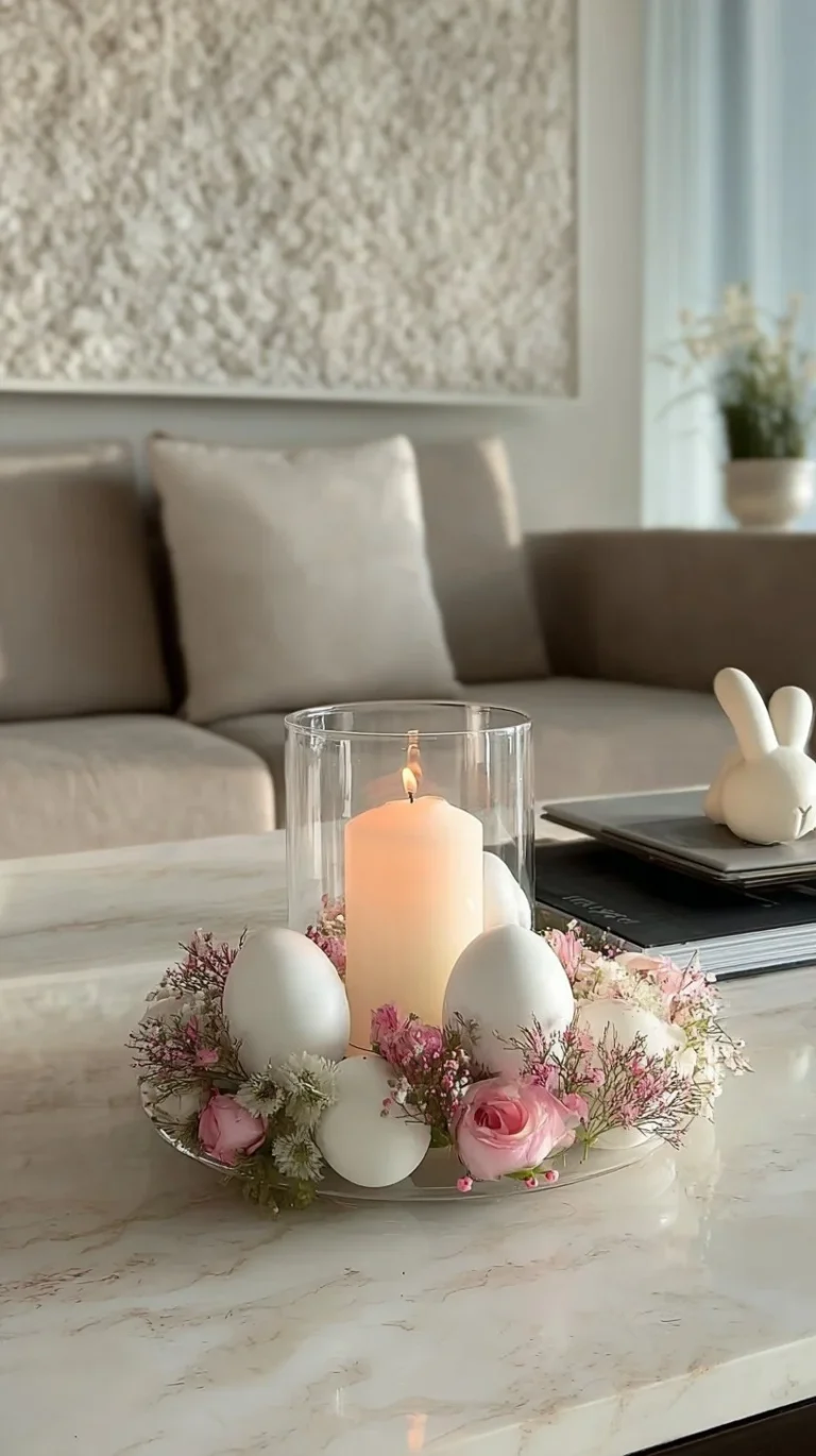 DIY Easter decor ideas and decorations for festive table settings by Melike Kazar.