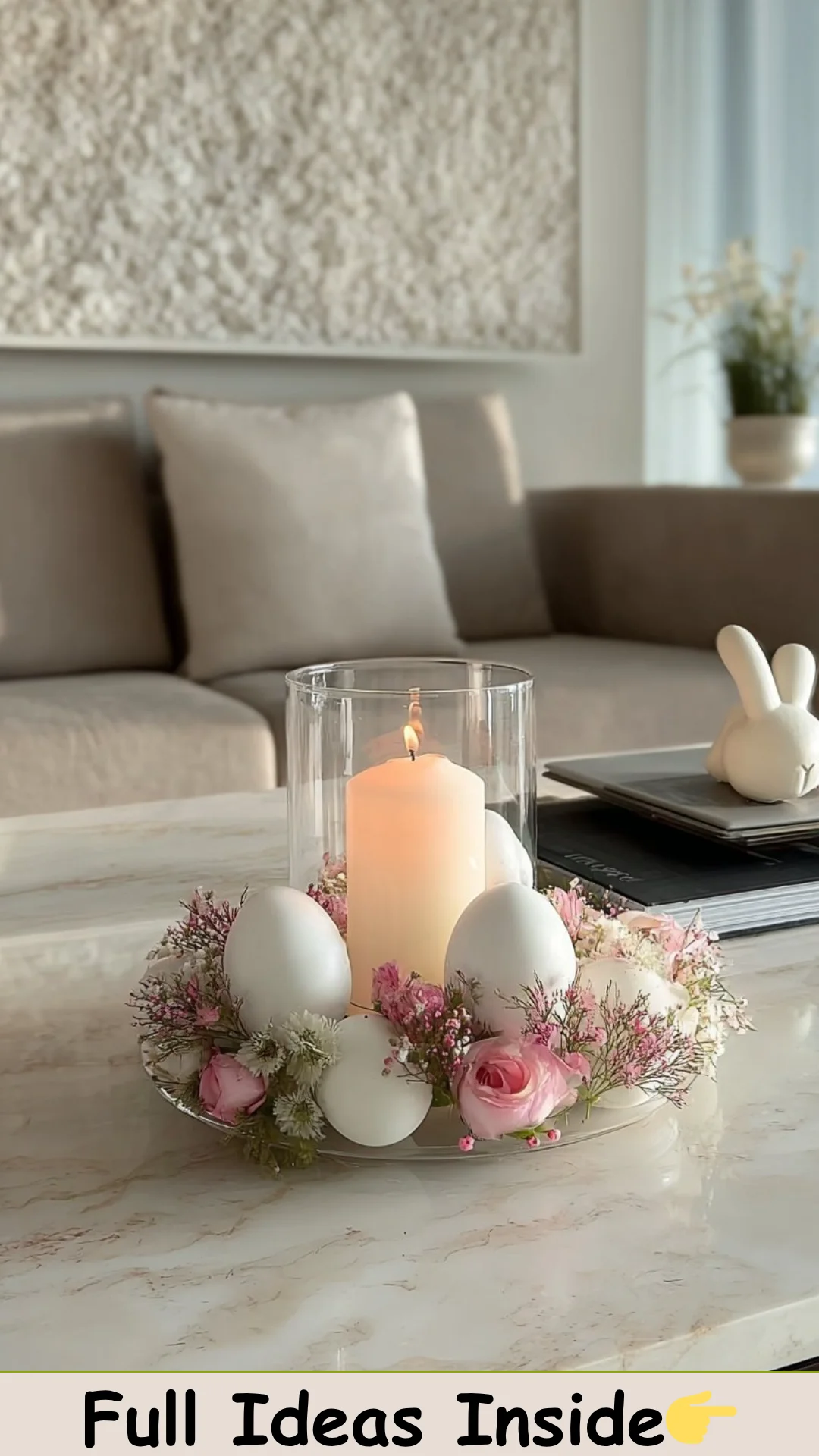 Melike Kazar on Instagram: "EASTER🐥DIY . #easyinterior #diy #easter #easterdecoration #decor #interiordecor #interior #flowers #diyhomedecor" [Video] [Video] | Easter decor, Easter table decoration, Decoration candles Christmas