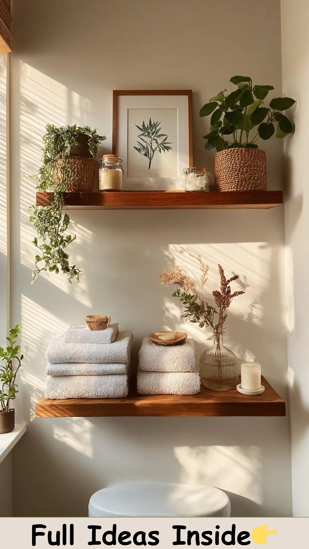 Say Goodbye to Bathroom Clutter with These Floating Shelves