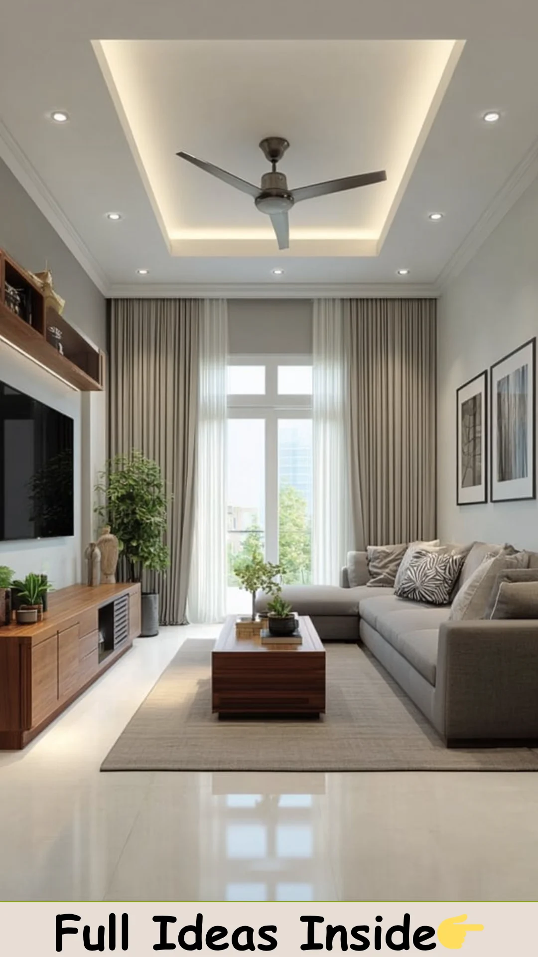 SUNRISE FURNITURE & ARCHITECTURE on Instagram: "🛋️ Complete Living Room Solutions | Sunrise Furniture & Architecture From layout planning to furniture and final… | Hall interior design, Hall interior, Living room interior