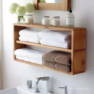 Stylish tiered wall-mounted shelves for home decor and storage solutions