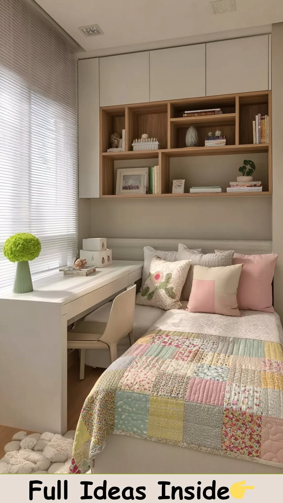 Tiny Bedrooms With Built-In Study Areas