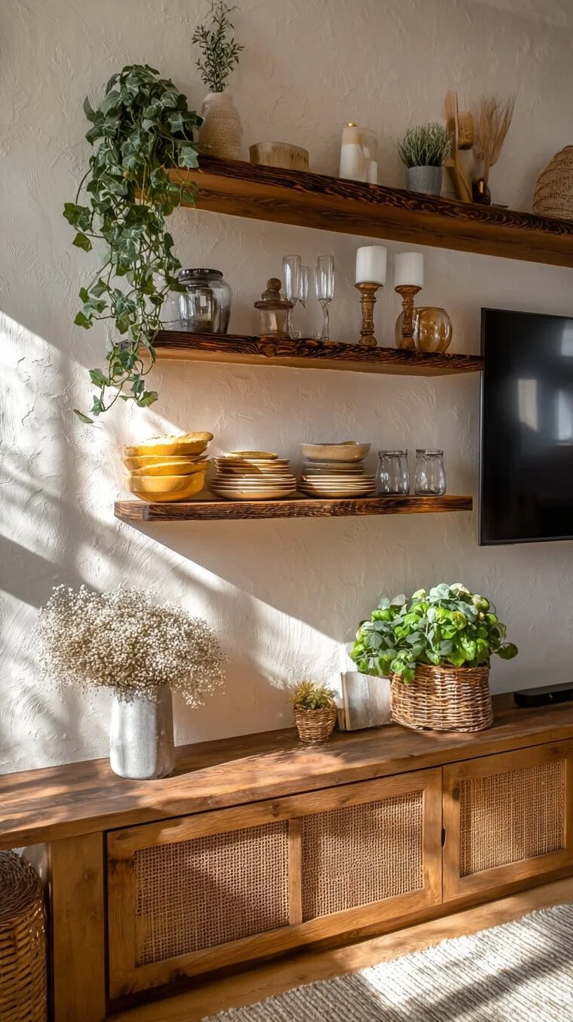 Wooden Floating Shelves - Living Room - Kitchen - Working Room - Bathroom Shelf - Decorative Shelf - Etsy