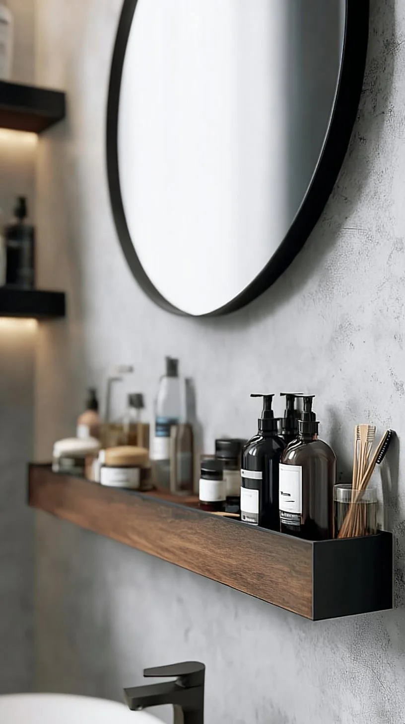 Wooden Wall Mounted Bathroom Shelf & Kitchen Rack Multipurpose Aluminium Cabinet Bathroom Wall Shelf Kitchen Storage Rack and Shampoo Holder - Etsy